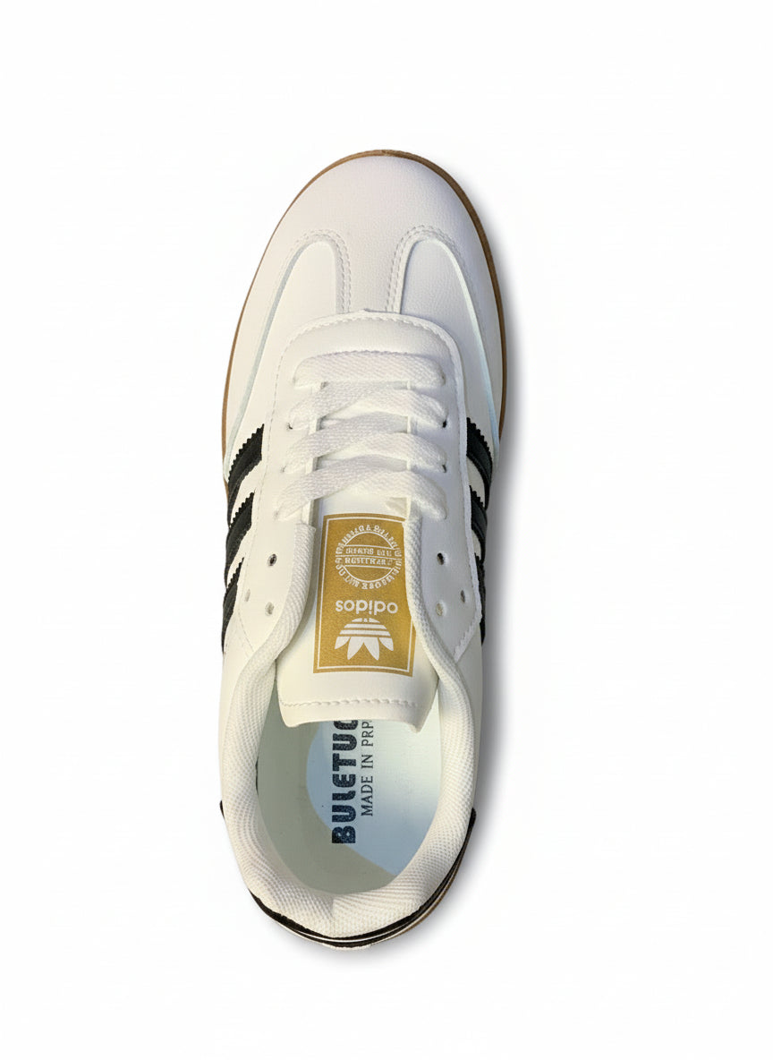 Retro Samba Triple Black Stripe Casual Sneakers