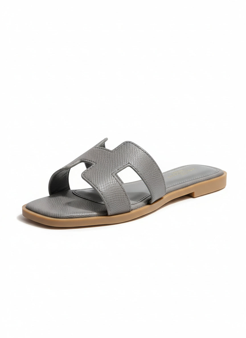 Stylish H-Cut Slip On Flat Slides Sandals for Women