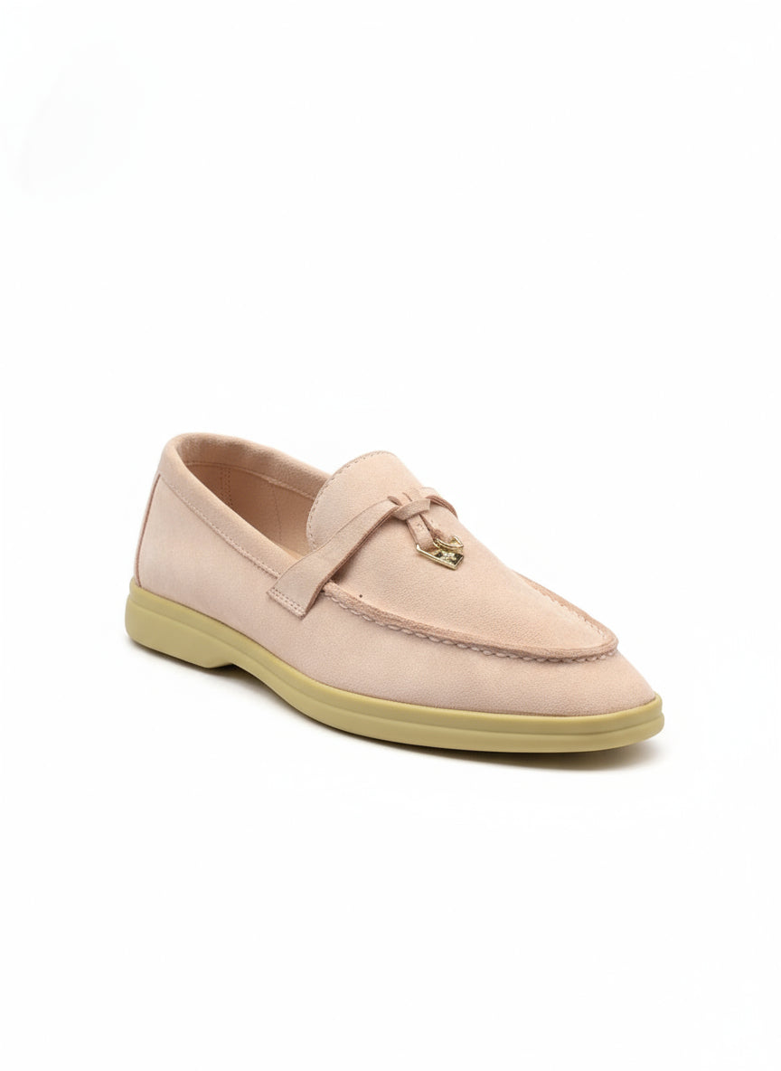 Blush Suede Casual Loafers