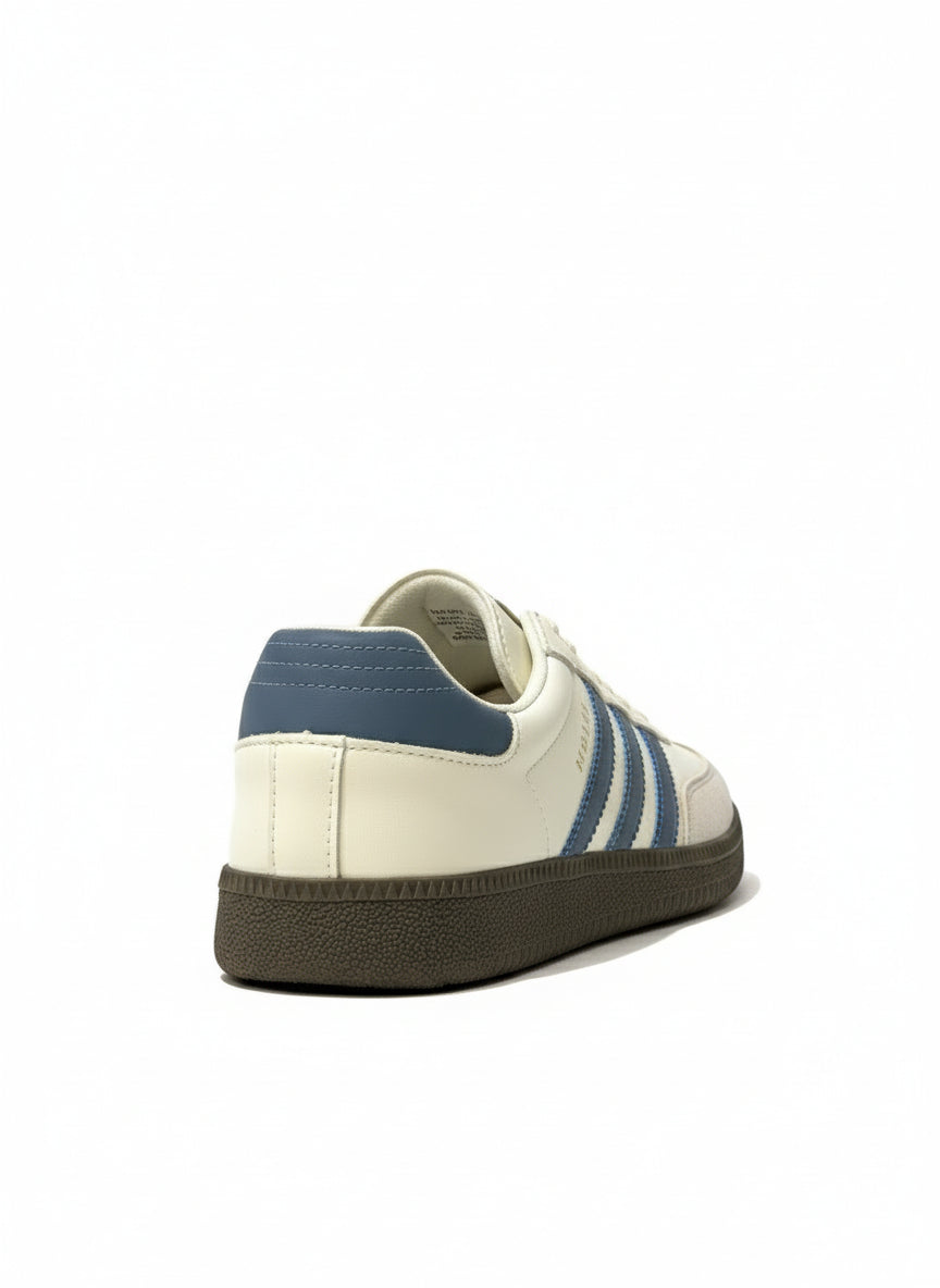Retro Samba Red Blue Stripes Classic Style Sneakers