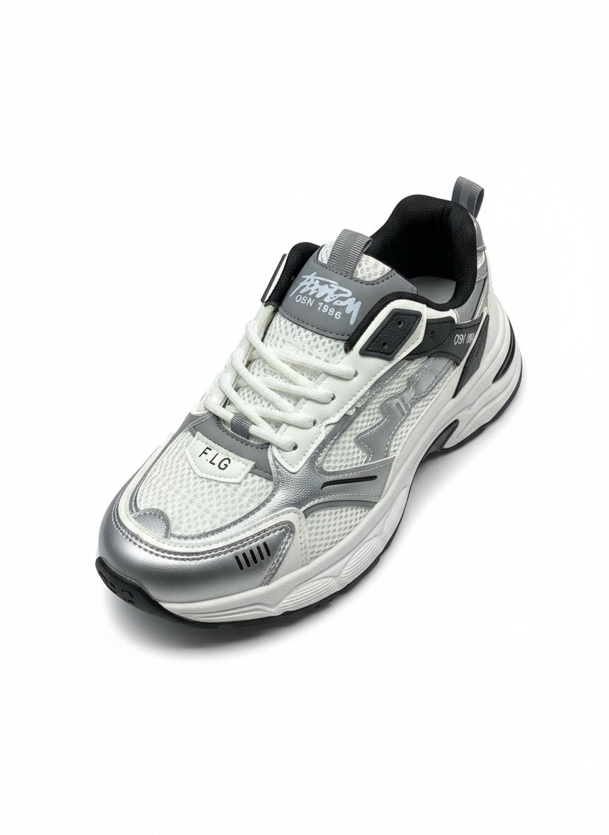 Silver X-Run Jogger Sneakers