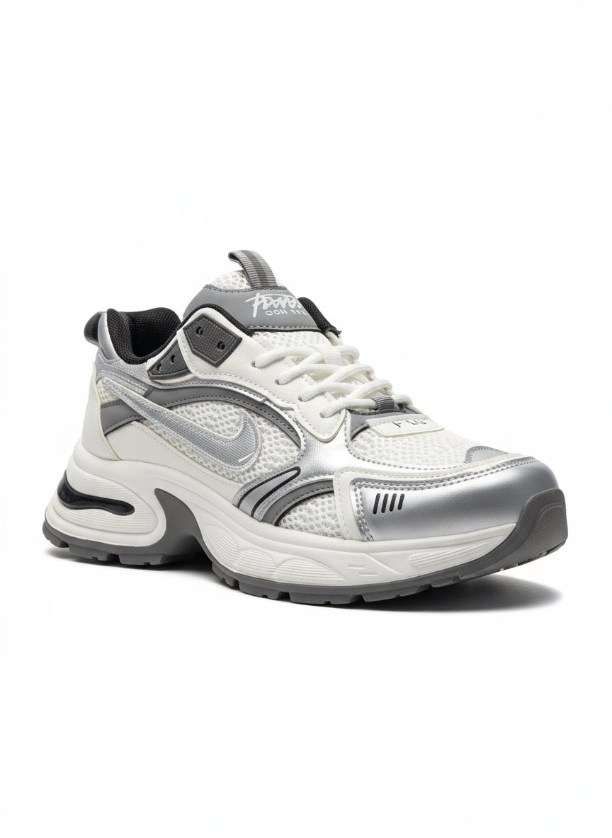 Silver X-Run Jogger Sneakers