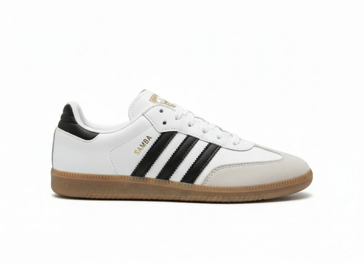 Retro Samba Triple Black Stripe Casual Sneakers