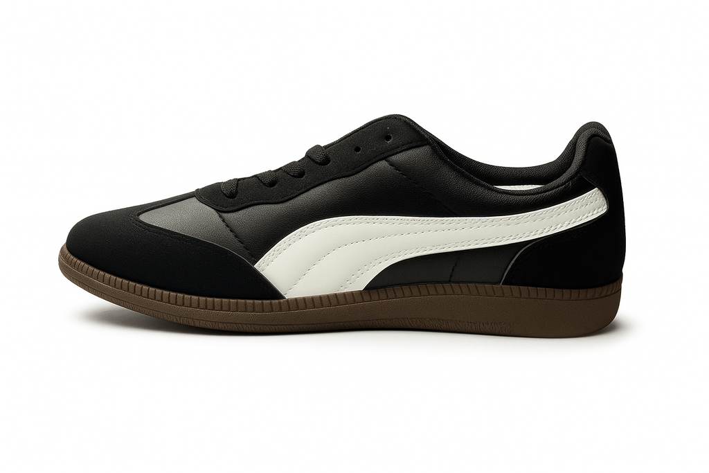 Classic Black & White Retro Sneakers