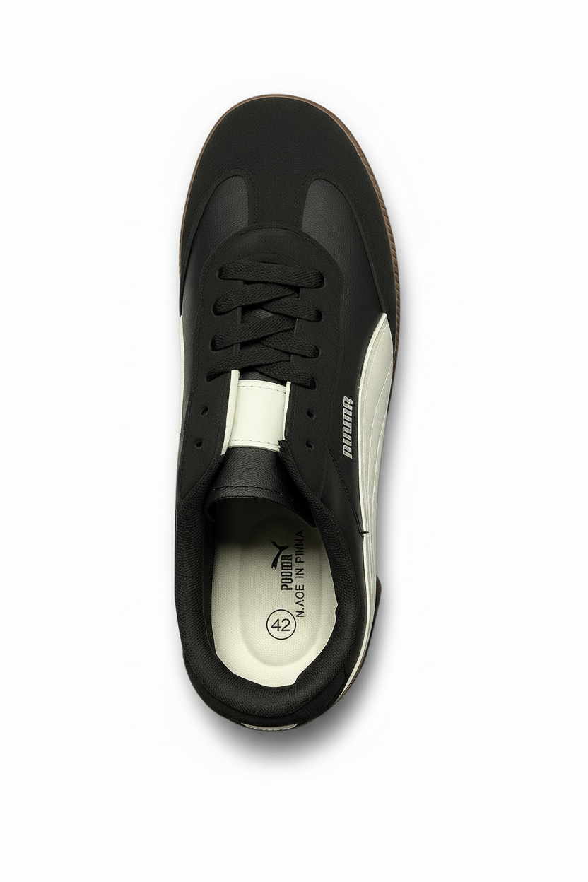 Classic Black & White Retro Sneakers