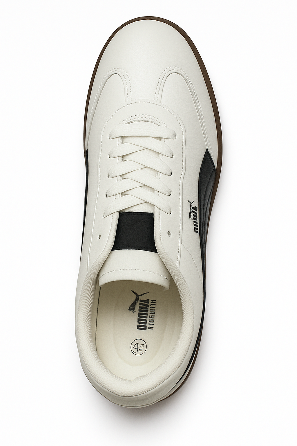 White & Black Retro Classic Sneakers