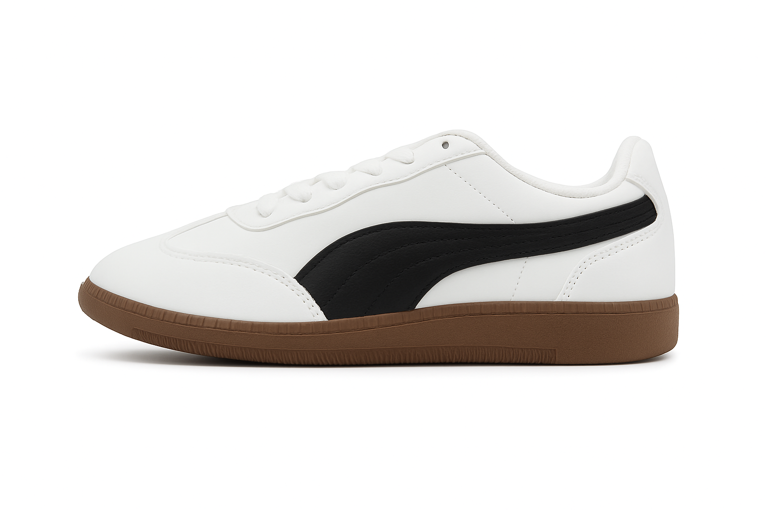 White & Black Retro Classic Sneakers