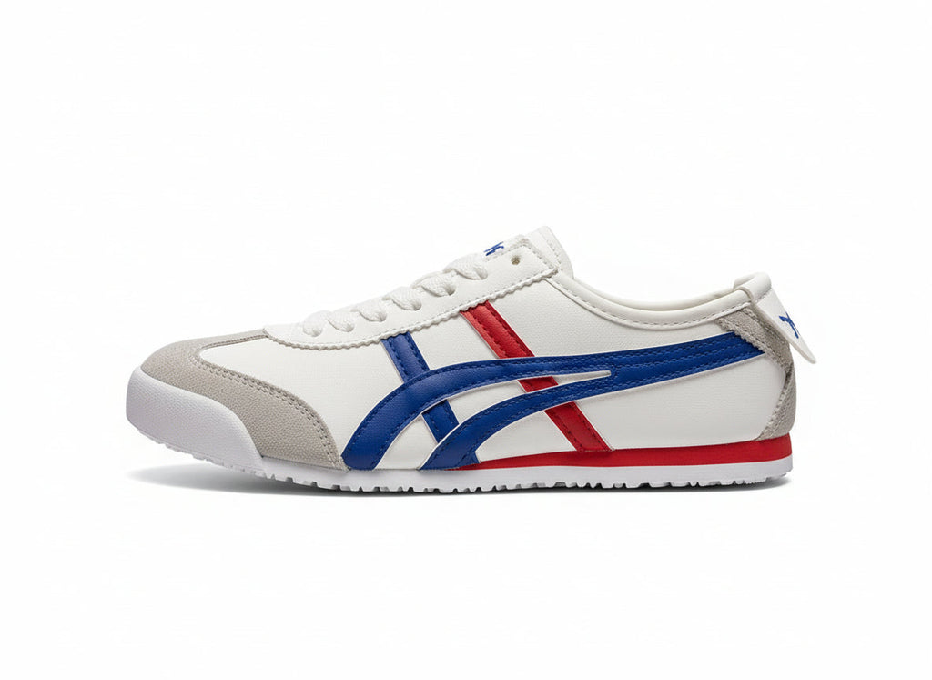 Retro Runner Red & Blue Lightweight Sports Sneakers for Women