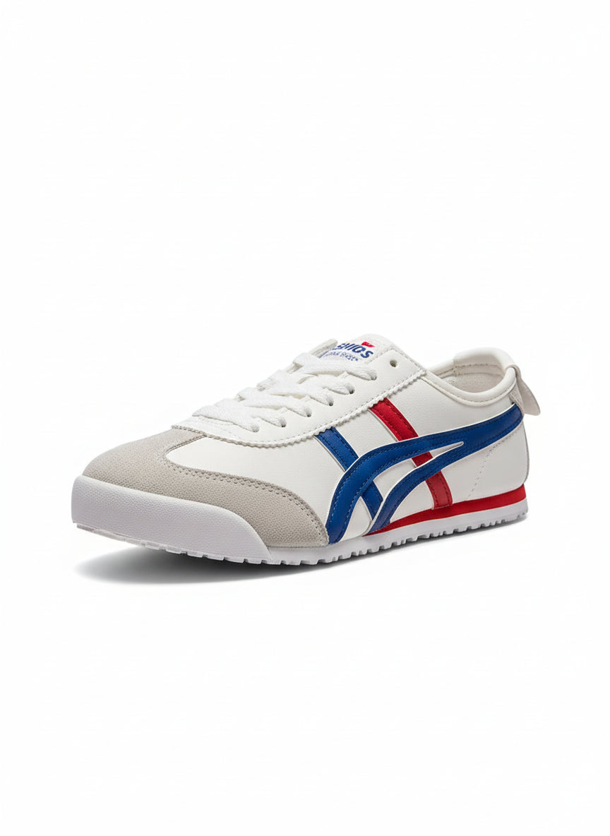 Retro Runner Red & Blue Lightweight Sports Sneakers for Women