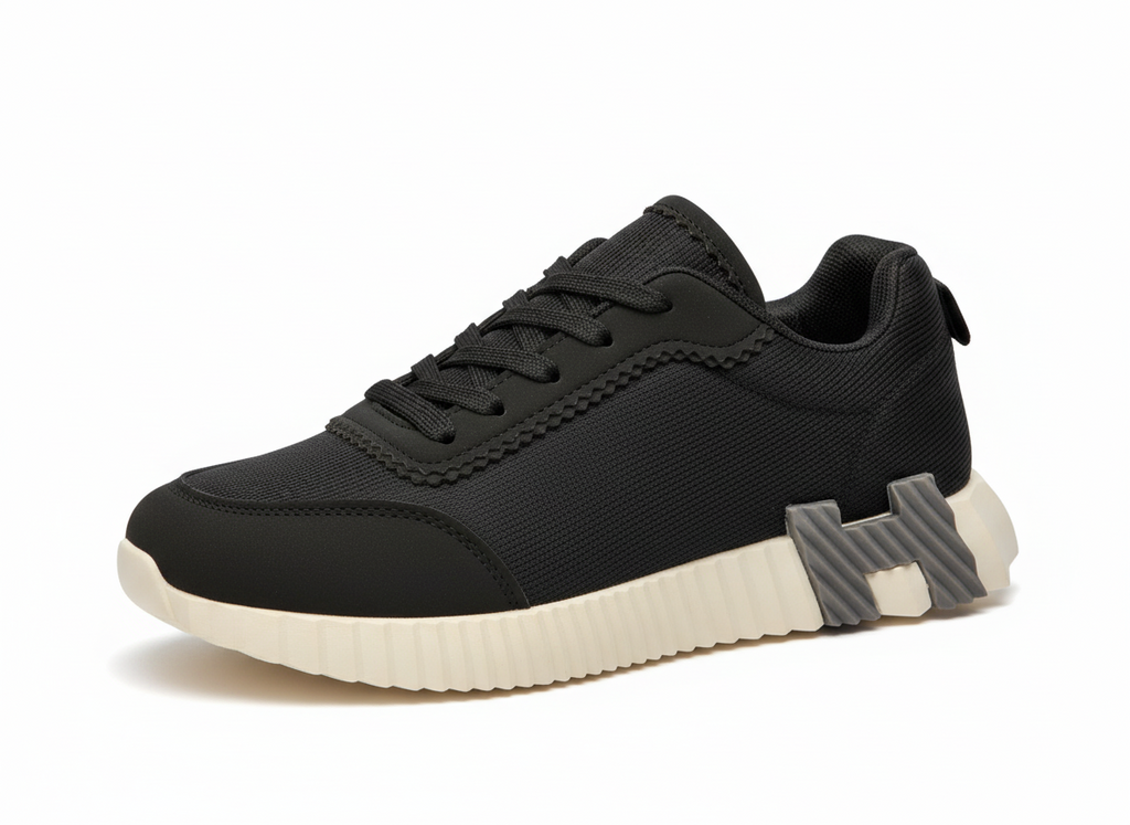 H-Strike UrbanFlex Lightweight Black Sneakers for Men