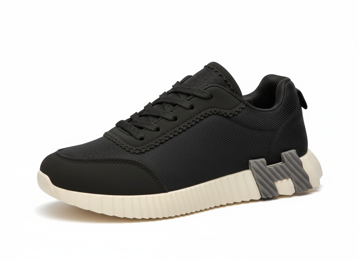 H-Strike UrbanFlex Lightweight Black Sneakers for Men