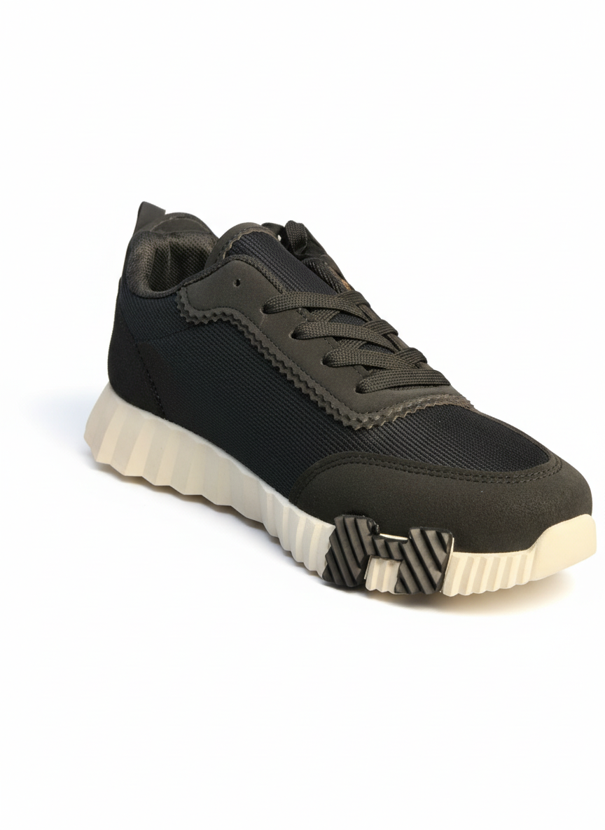 H-Strike UrbanFlex Lightweight Black Sneakers for Men