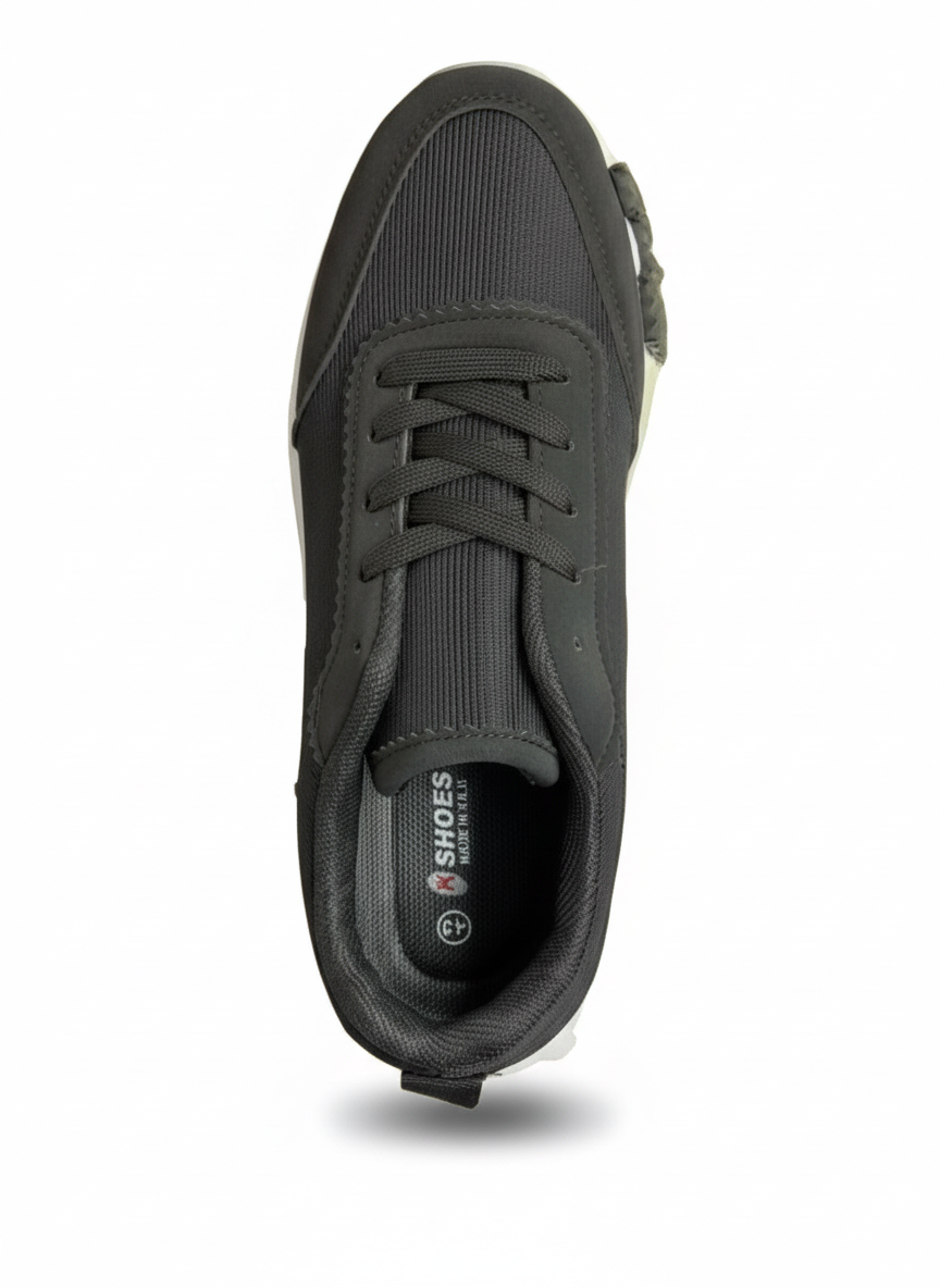 H-Strike UrbanFlex Lightweight Black Sneakers for Men