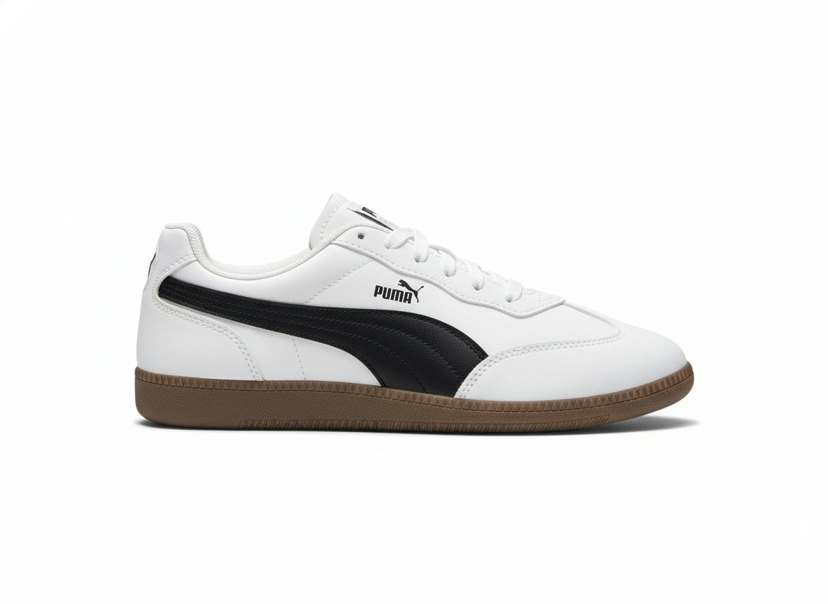 White & Black Retro Classic Sneakers