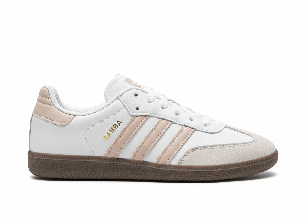 Blush Pink Retro Samba Sneakers Shoes for Women