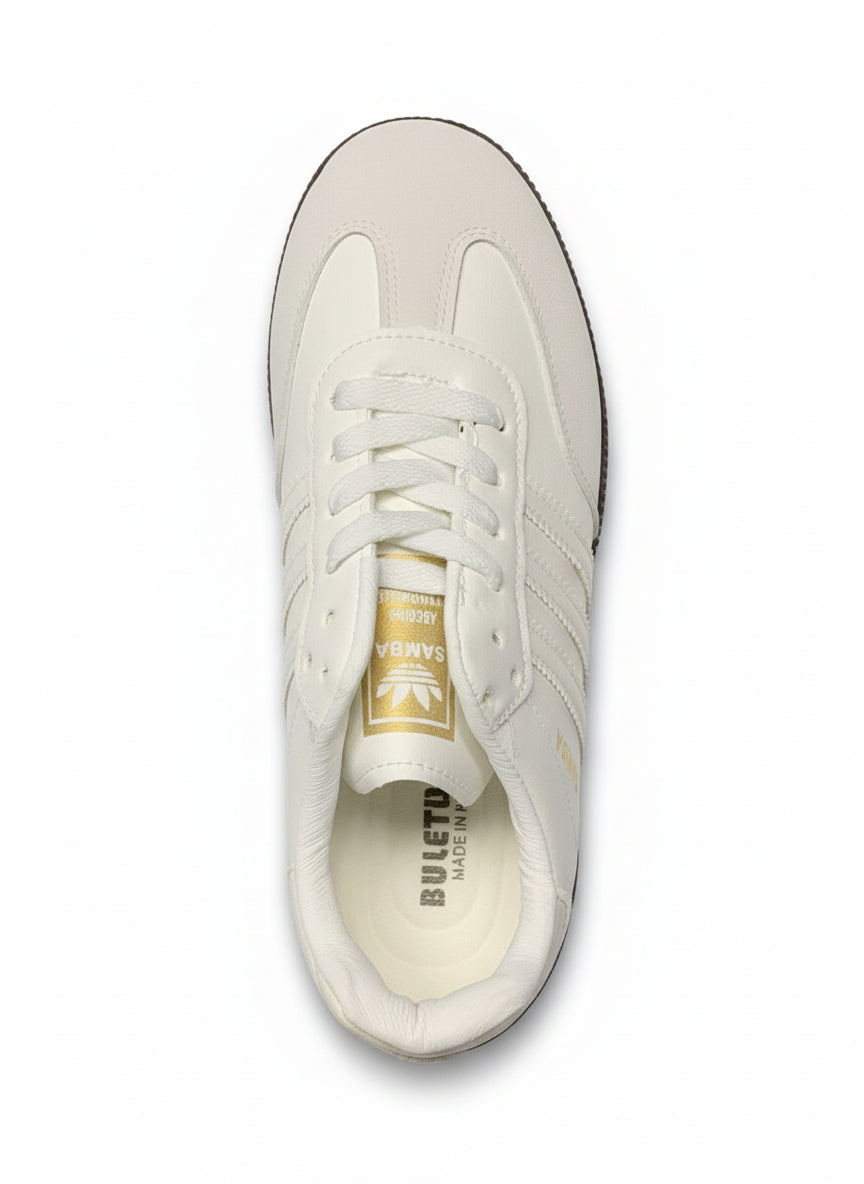 Unisex Samba White Retro Sneakers Shoes